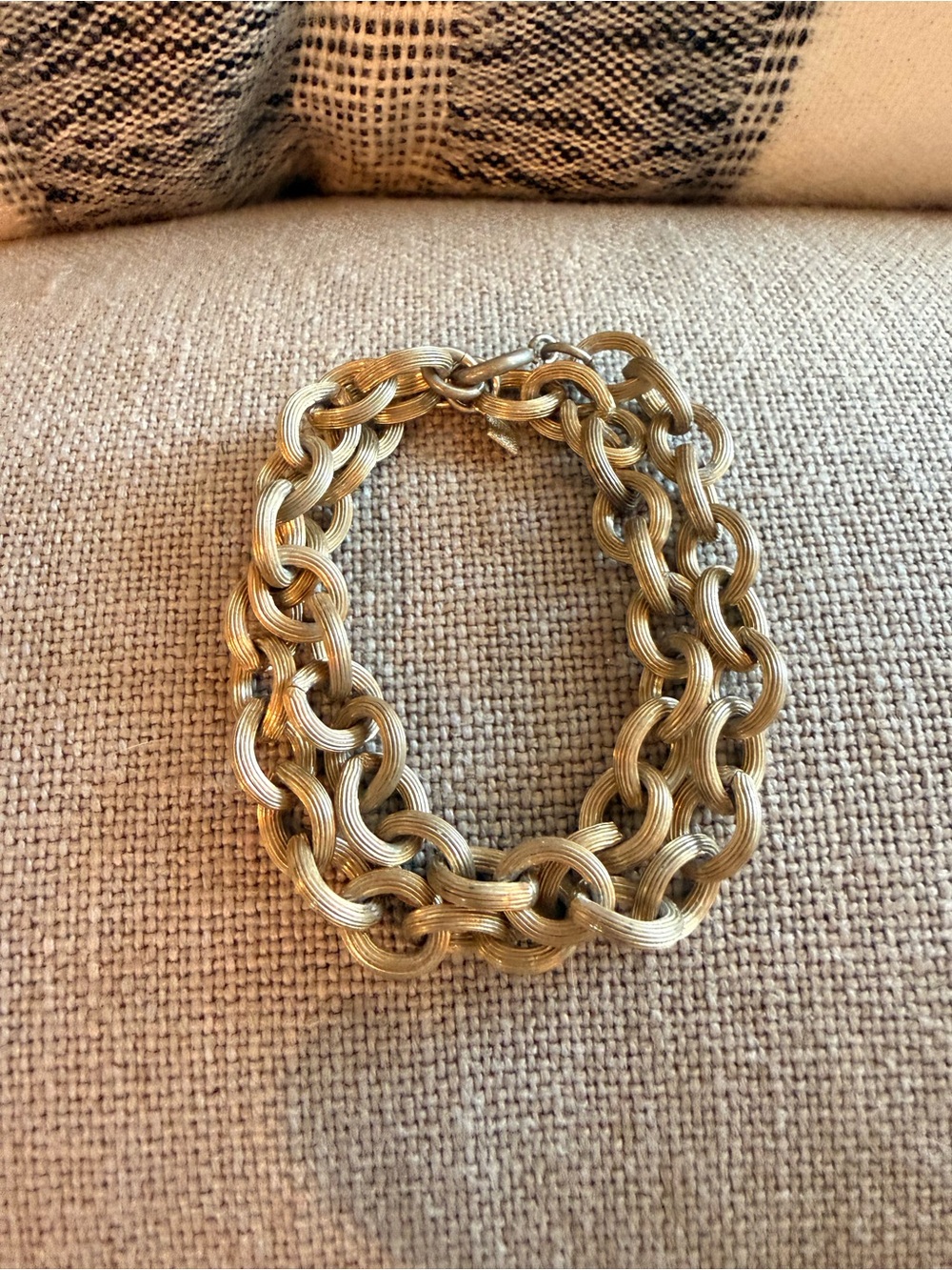 Gold-Tone Chunky Link Bracelet - Elegant Women’s Jewelry